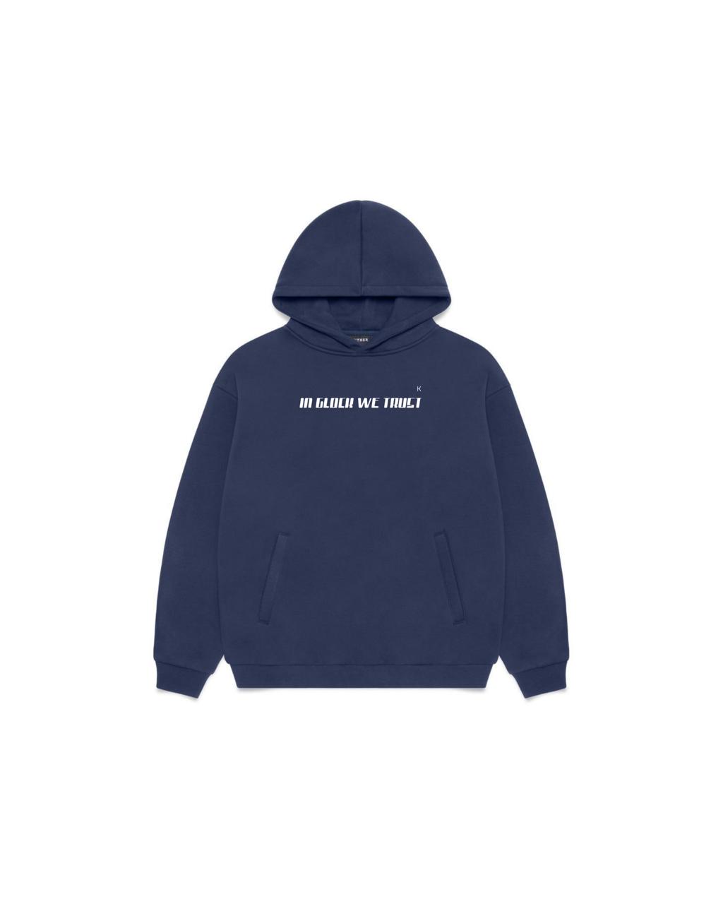 IN GLOCK WE TRUST Hoodie – Navy Blue