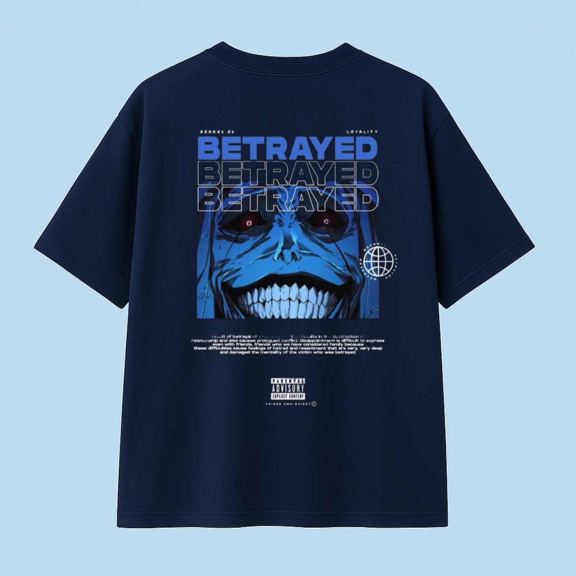 BETRAYED Oversized Streetwear Tee