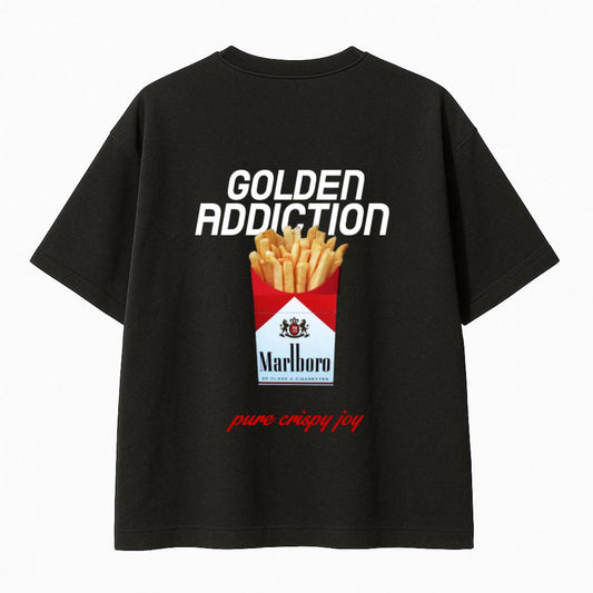 Golden addiction tee